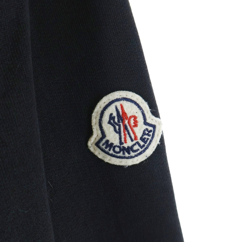 MONCLER(モンクレール) 22AW ST MORIS PATCH CREWSWEAT ロゴワッペン クルーネック スウェット トレーナー ブラック H20918G00023