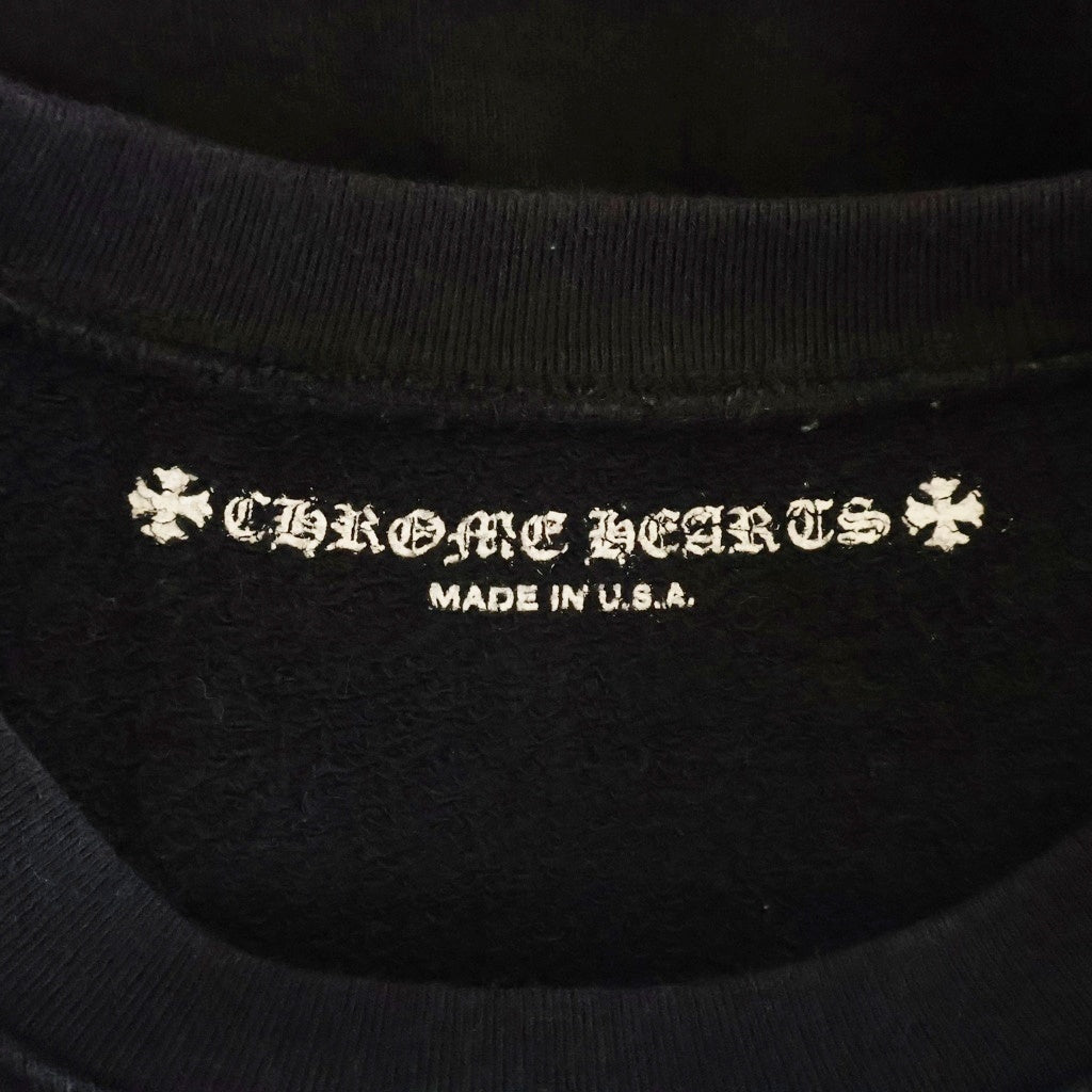 CHROME HEARTS(クロムハーツ) ×Matty Boy America Crewneck Sweatshirt マッティボーイ ロゴプリント クルーネック スウェットトレーナー ブラック