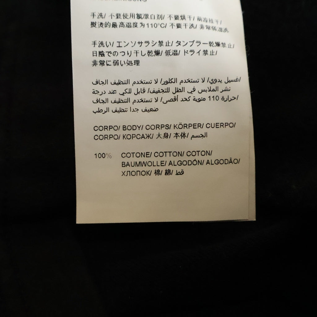 TATRAS(タトラス) RENOIR レノア ラメロゴ クルーネック 長袖Tシャツカットソー ブラック MTKE21A8021