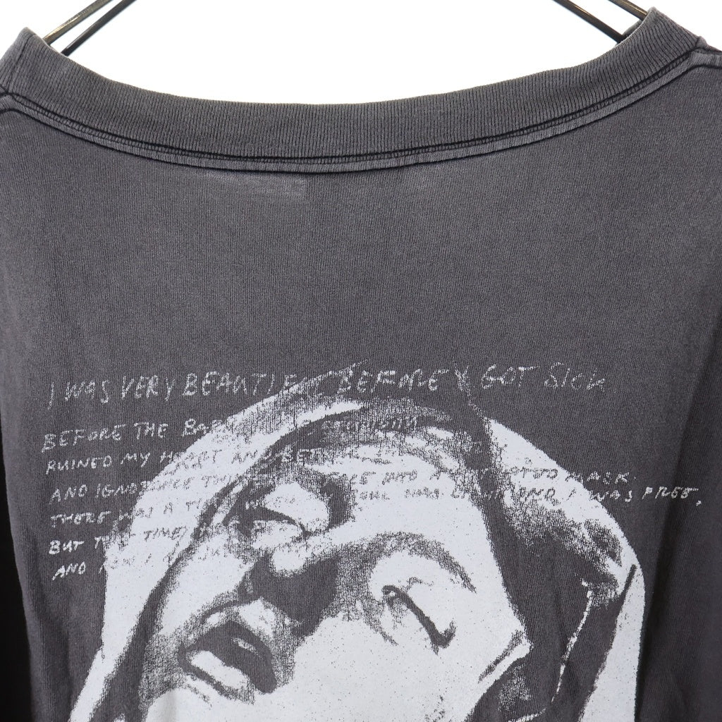 SAINT MICHAEL(セントマイケル) 22SS SS TEE MX6 グラフィックプリント 半袖Tシャツカットソー グレー SM-S22-0000-004