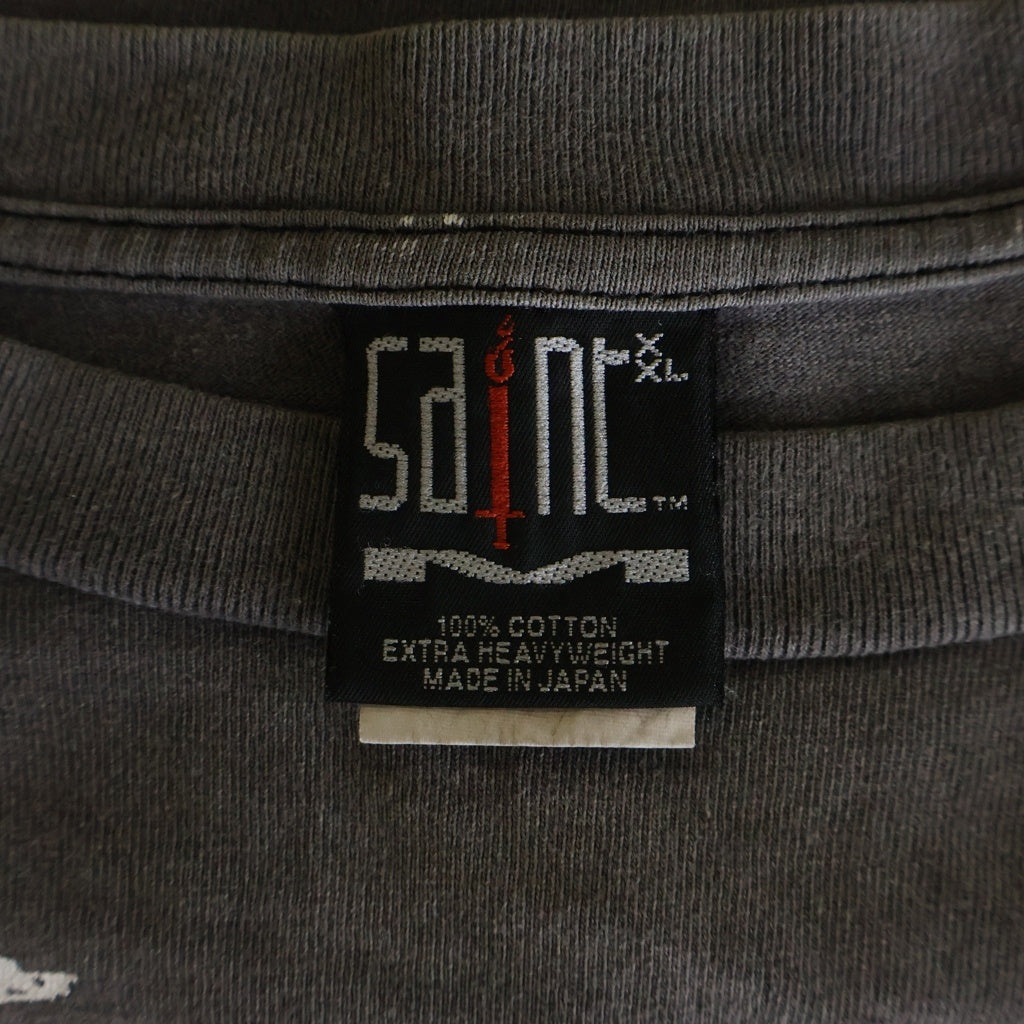 SAINT MICHAEL(セントマイケル) 22SS SS TEE MX6 グラフィックプリント 半袖Tシャツカットソー グレー SM-S22-0000-004