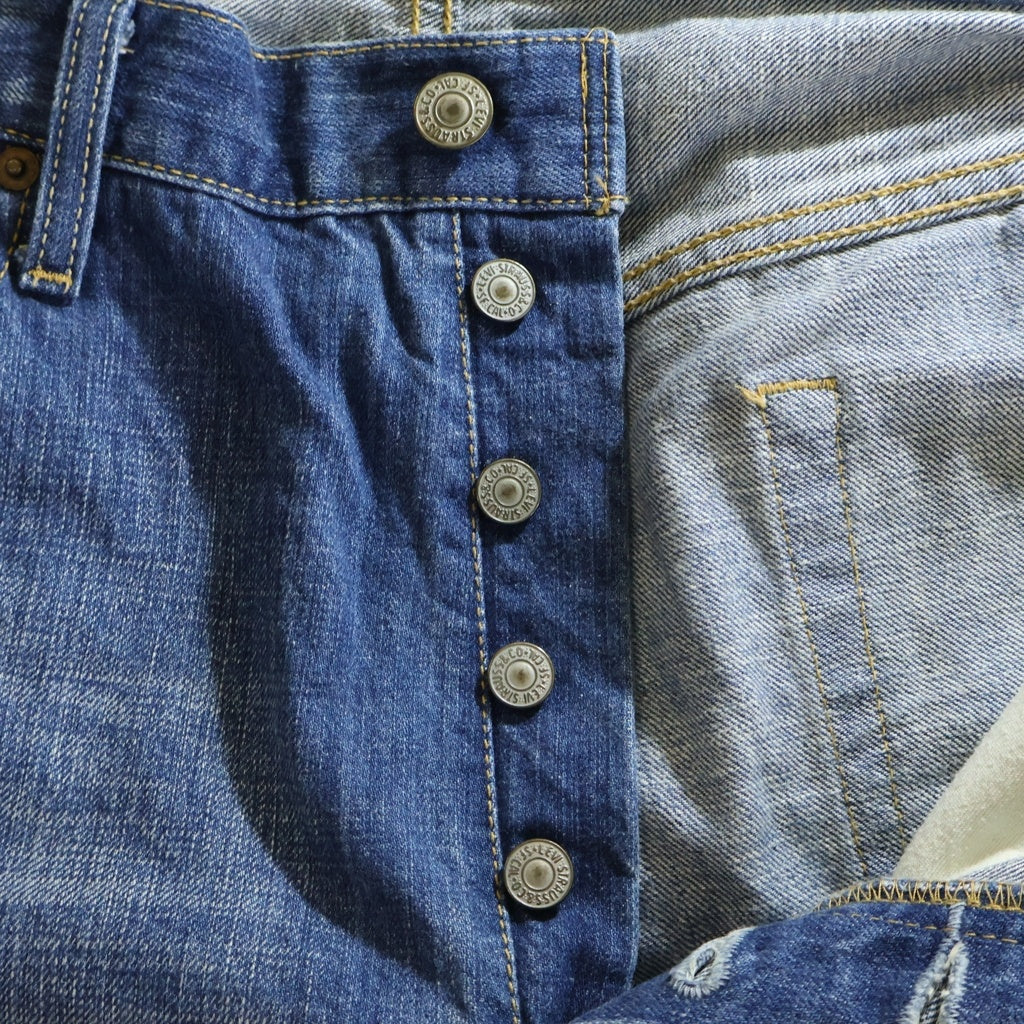 Levi's(リーバイス) 501 ボタン裏359刻印 フィリピン製 ダメージデニムパンツ ジーンズ インディゴ 03501-01