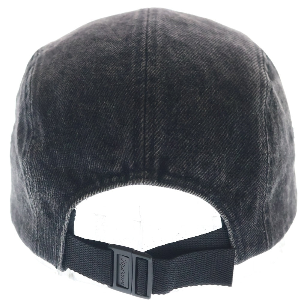SUPREME(シュプリーム) 24SS Coated Denim Camp Cap デニム キャンプキャップ 帽子 ブラック