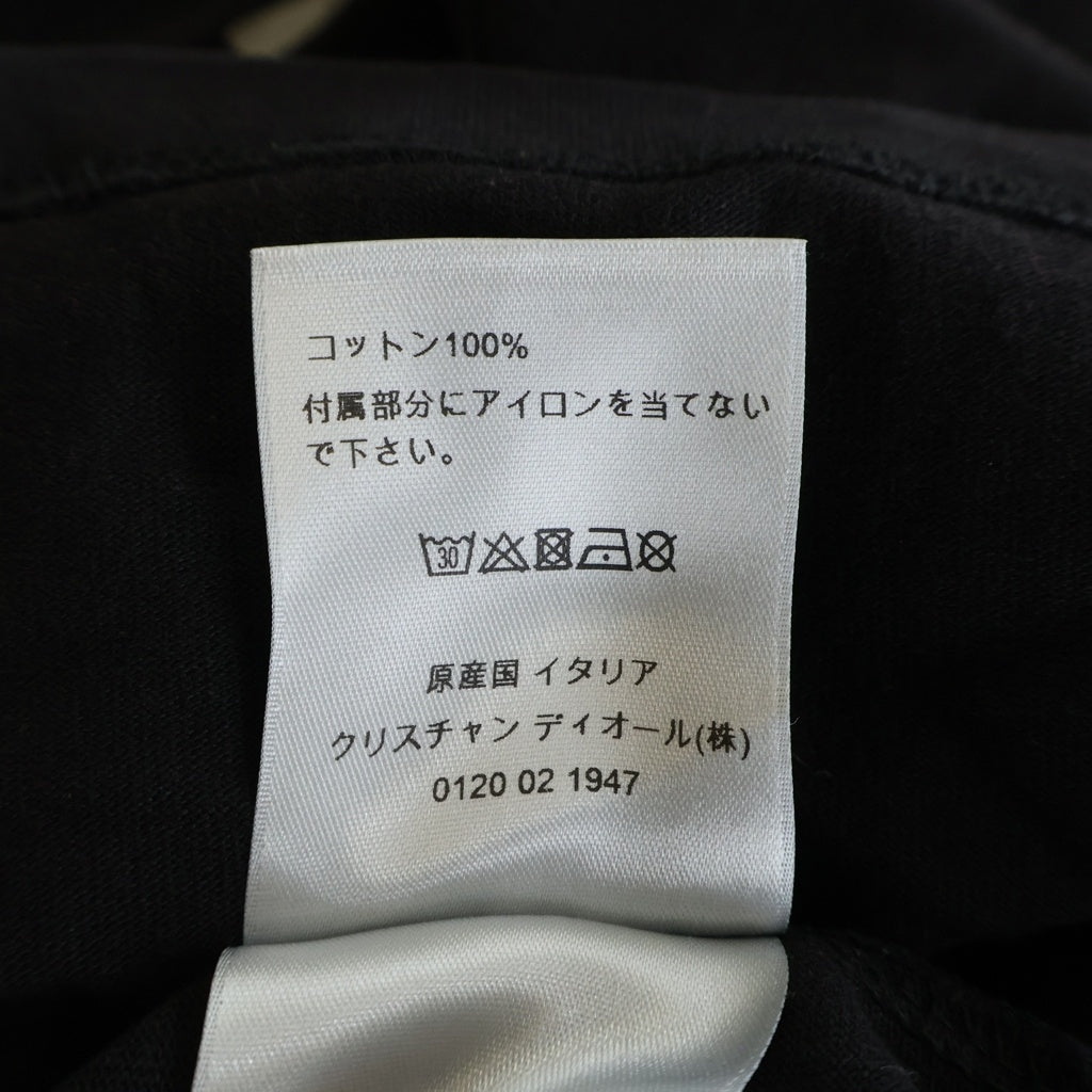 DIOR(ディオール) 20SS ×Shawn Stussy フロントロゴ刺繍半袖カットソー 半袖Tシャツ 033J625I0554 ブラック