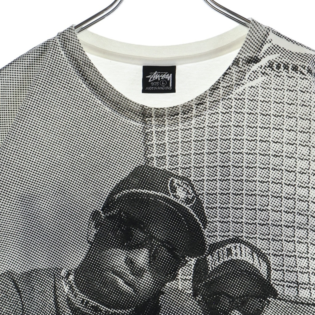 STUSSY(ステューシー) 23SS ×GANG STARR Tee プリント半袖カットソー 半袖Tシャツ ホワイト