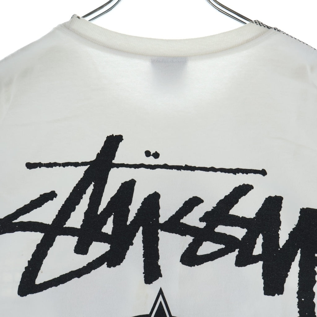 STUSSY(ステューシー) 23SS ×GANG STARR Tee プリント半袖カットソー 半袖Tシャツ ホワイト