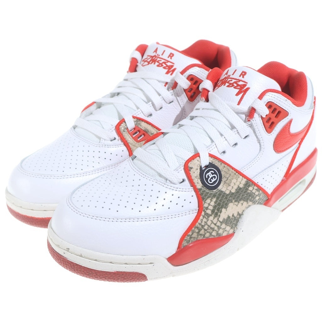 NIKE(ナイキ) ×STUSSY AIR FLIGHT 89 LOW SP FD6475-101 ステューシー エアフライト89 ローカットスニーカー US10/28.0cm ホワイト/レッド