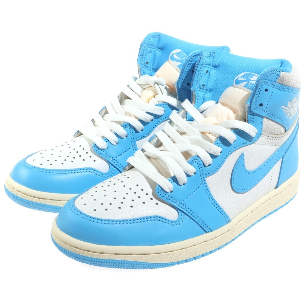 NIKE(ナイキ) AIR JORDAN 1 RETRO HIGH OG UNC REIMAGINED DZ5485-402 エアジョーダン1 レトロ UNC リイマジンド ハイカットスニーカー ライトブルー/ホワイト US9/27cm