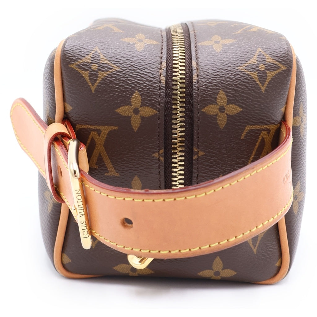 LOUIS VUITTON(ルイヴィトン) モノグラム ロッカー ドップ・キット レザー クラッチバッグ ポーチ ブラウン M83112 M83112 レディース