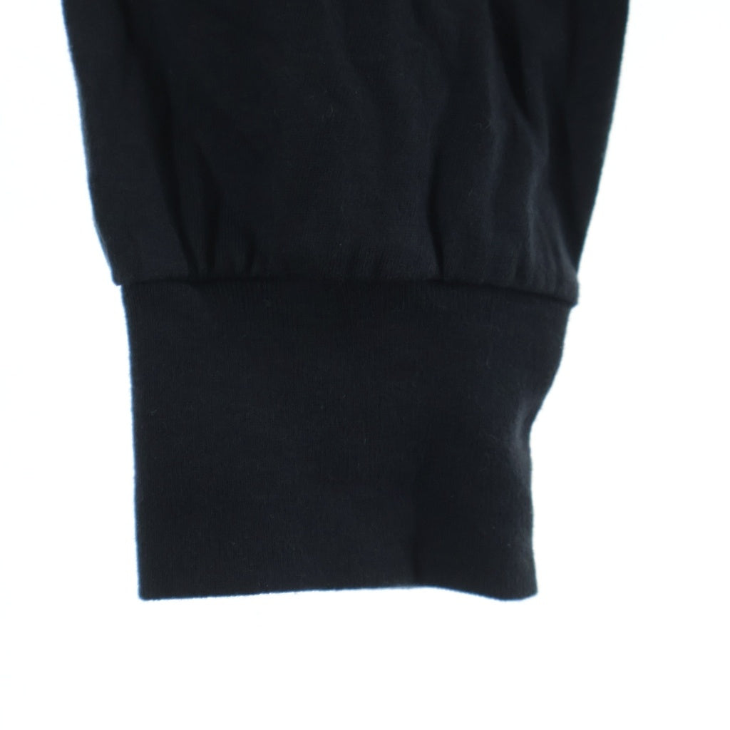 CHROME HEARTS(クロムハーツ) FLRL CRS HORSESHOE L/S 袖フローラルプリント クルーネック長袖Tシャツカットソー ブラック /イエロー