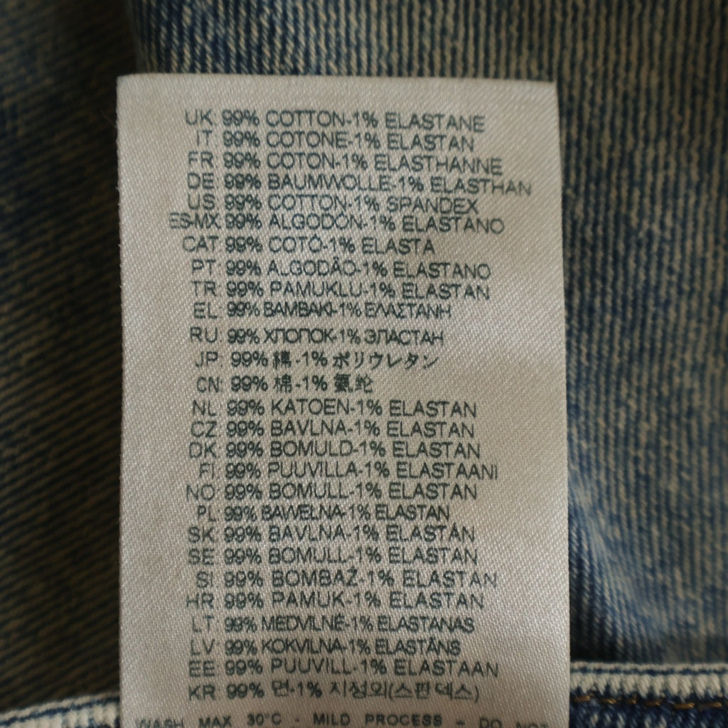 DIESEL(ディーゼル) 1985 LARKEE ダメージ加工 レギュラーフィット ストレートデニムパンツ インディゴ 00C06P 00C06P