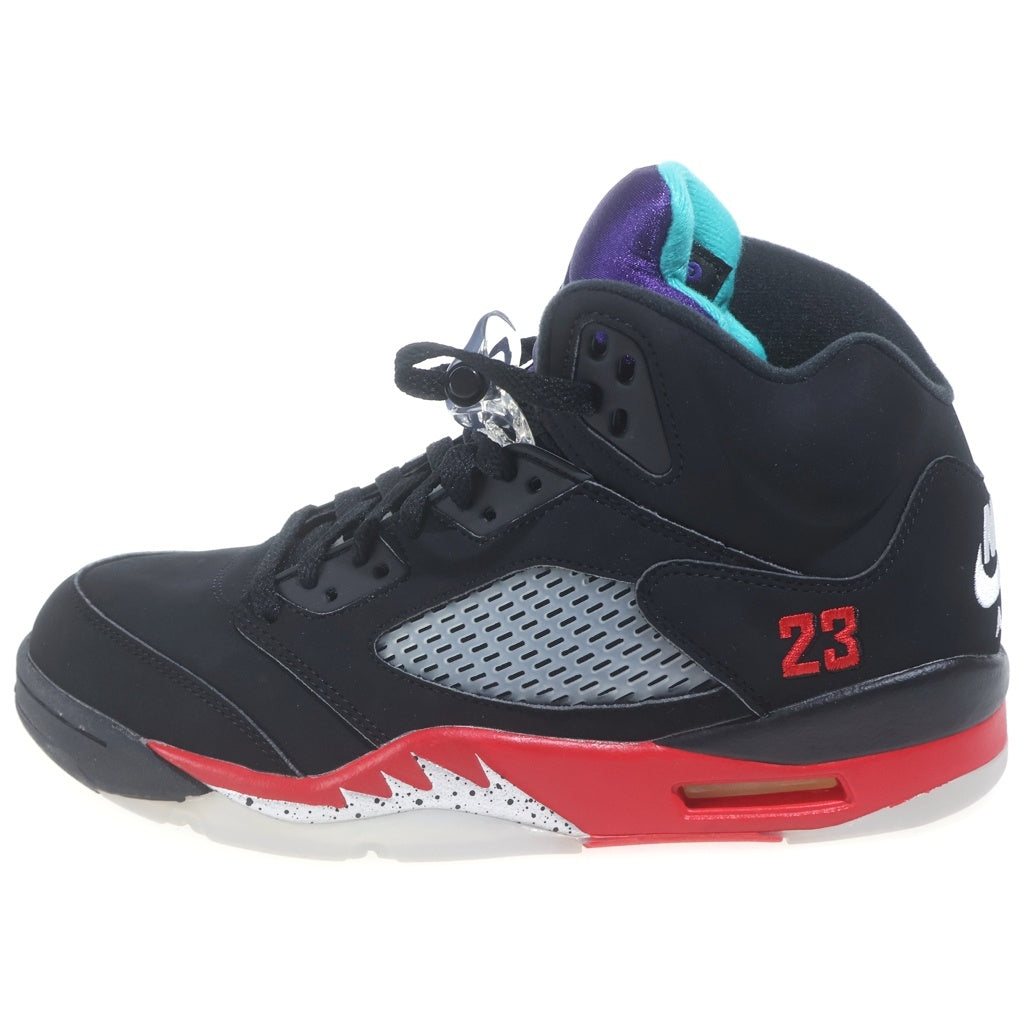 NIKE(ナイキ) AIR JORDAN 5 RETRO TOP3 CZ1786-001 エアジョーダン5 レトロ ハイカットスニーカー ブラック/レッド US9/27.0cm