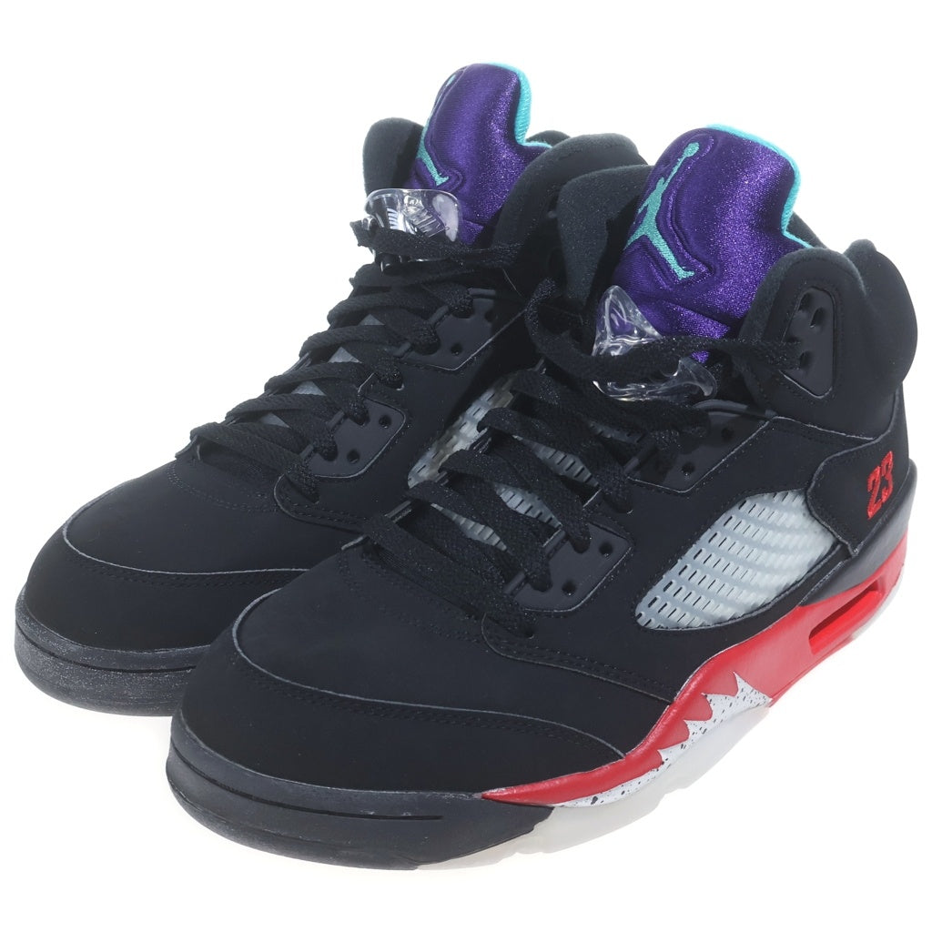 NIKE(ナイキ) AIR JORDAN 5 RETRO TOP3 CZ1786-001 エアジョーダン5 レトロ ハイカットスニーカー ブラック/レッド US9/27.0cm