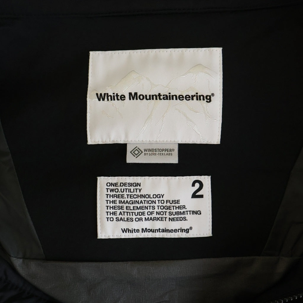 White Mountaineering(ホワイトマウンテニアリング) WINDSTOPPER MULTI POCKET JACKET マルチポケット トラゲッジジャスト ブラック WM2473219