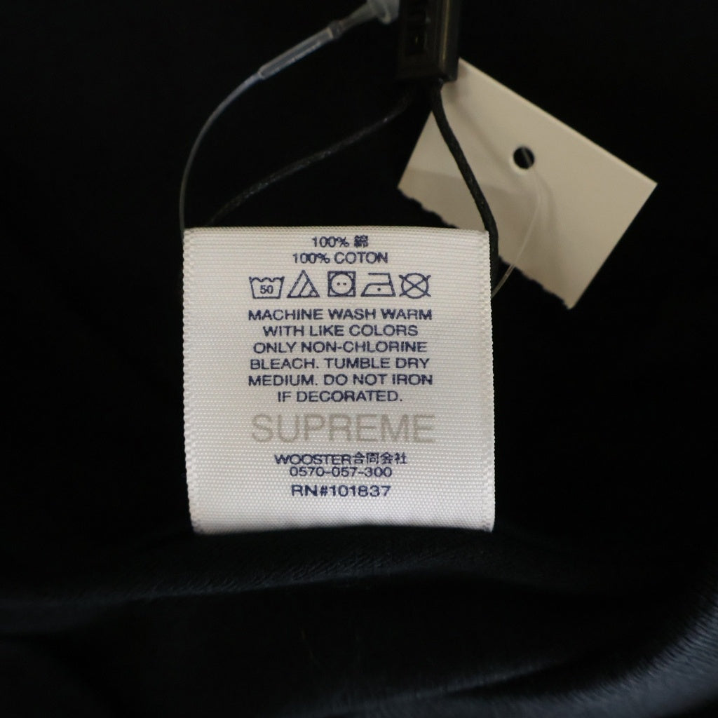 SUPREME(シュプリーム) 22SS ×BURBERRY Box Logo Tee バーバリー ボックスロゴ クルーネック 半袖Tシャツ カットソー ブラック