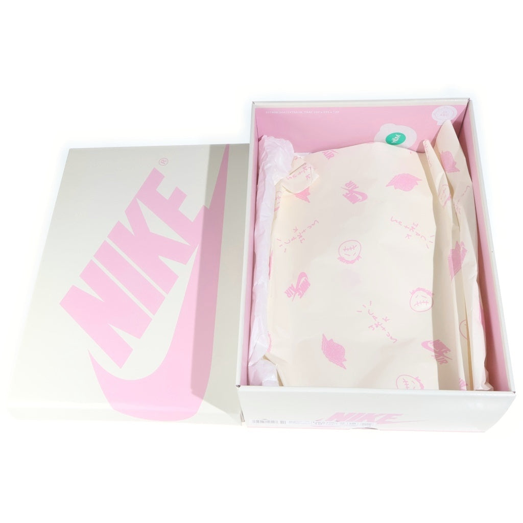 NIKE(ナイキ) ×Travis Scott AIR JORDAN 1 RETRO LOW Sail Tropical Pink エアジョーダン1 レトロ OG セイル トロピカルピンク ローカットスニーカー US10.5/28.5cm IQ7604-101