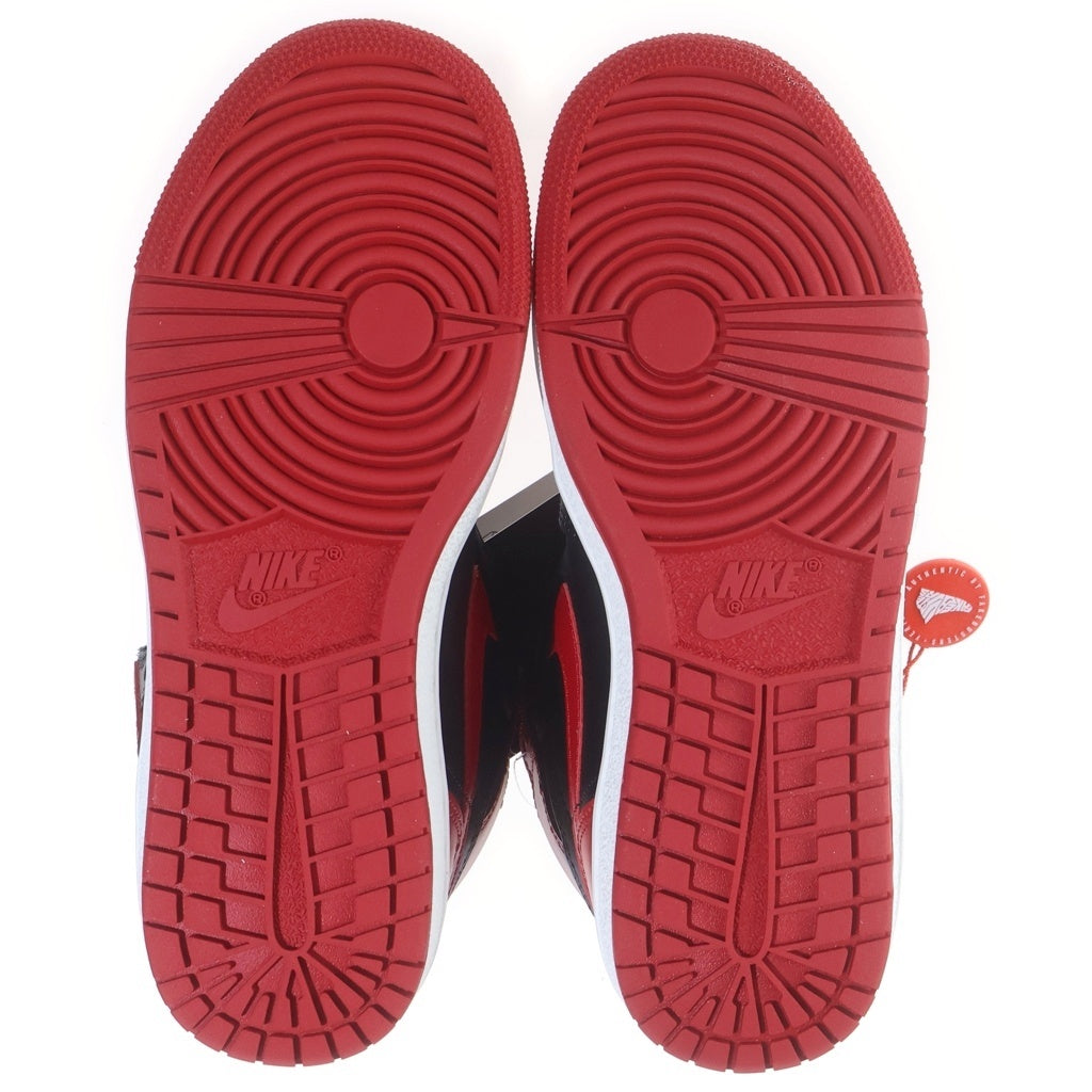 NIKE(ナイキ) AIR JORDAN HIGH 85 BRED 2025 エアジョーダン 1 ブレッド ハイカットスニーカー レディース US5/23.5cm レッド/ブラック HV6674-067