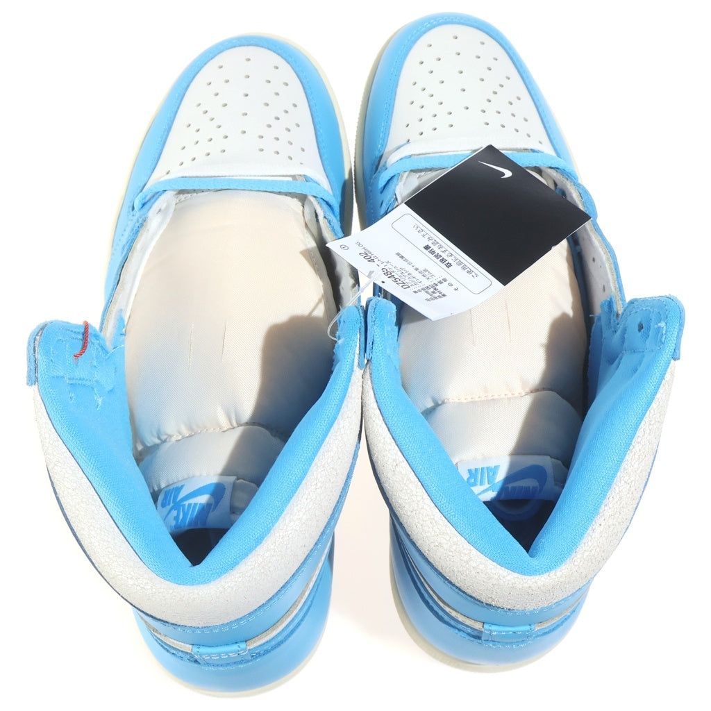 NIKE(ナイキ) AIR JORDAN 1 RETRO HIGH OG Reimagined エアジョーダン1 レトロ UNC リイマジンド ハイカットスニーカー ブルー/ホワイト US10.5/28.5cm DZ5485-402