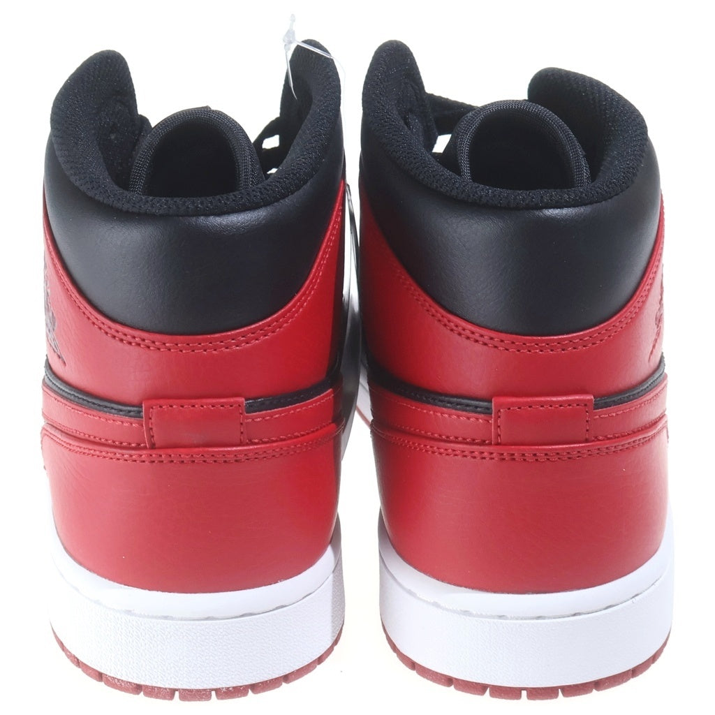 NIKE(ナイキ) AIR JORDAN 1 MID 554724-074 エアジョーダン ハイカットスニーカー ブラック/レッド US12/30cm
