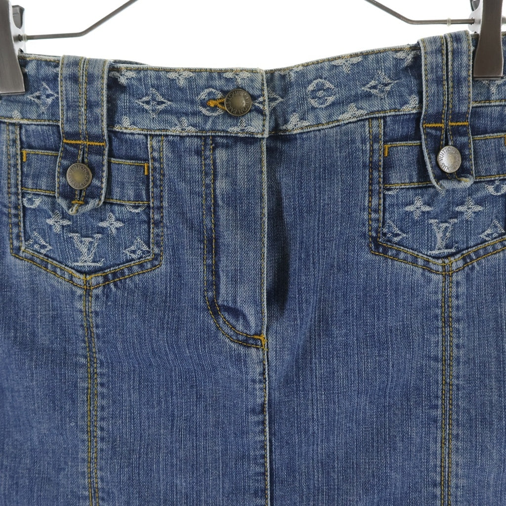 LOUIS VUITTON(ルイヴィトン) 06AW モノグラム デニムスカート インディゴ RW062W WJSK16CKJ レディース