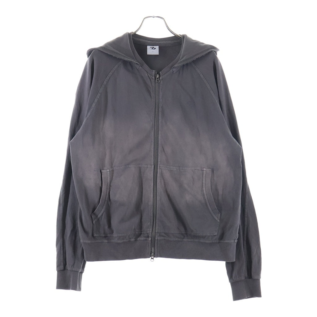 SAN SAN GEAR(サン サン ギア) Washed Hoodie Zip-Up ウォッシュ加工 ジップアップフーディー パーカー グレー SG2503SWHZ01