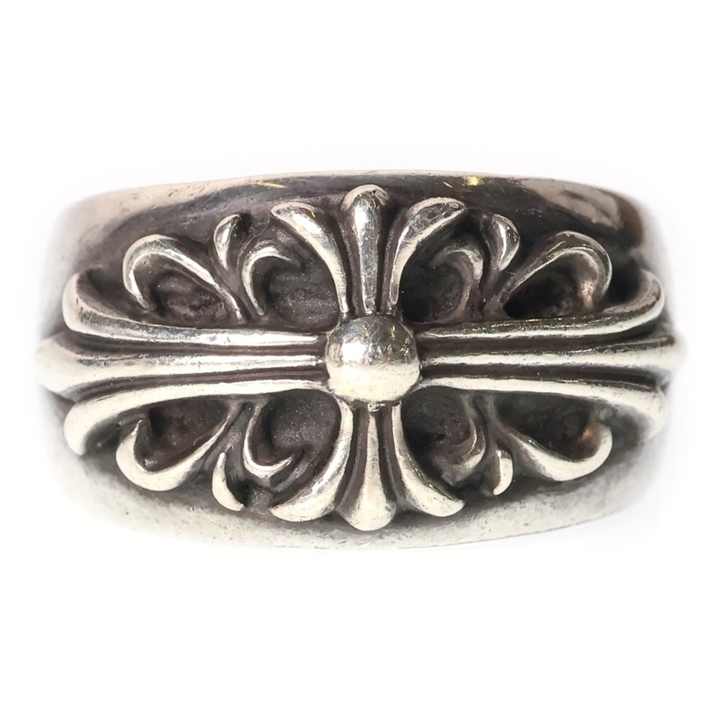 CHROME HEARTS(クロムハーツ) FLRL CRS フローラルクロス リング シルバー BCA346 -