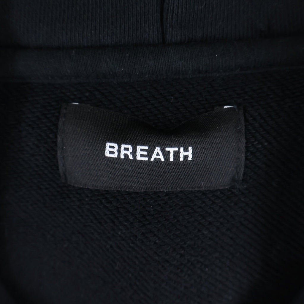 BREATH(ブレス) OLD ENGRISH LOGO オールドイングリッシュロゴ フーディー ブラック