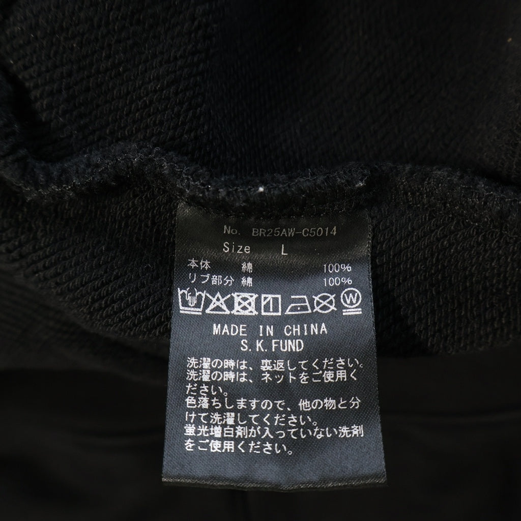 BREATH(ブレス) OLD ENGRISH LOGO オールドイングリッシュロゴ フーディー ブラック