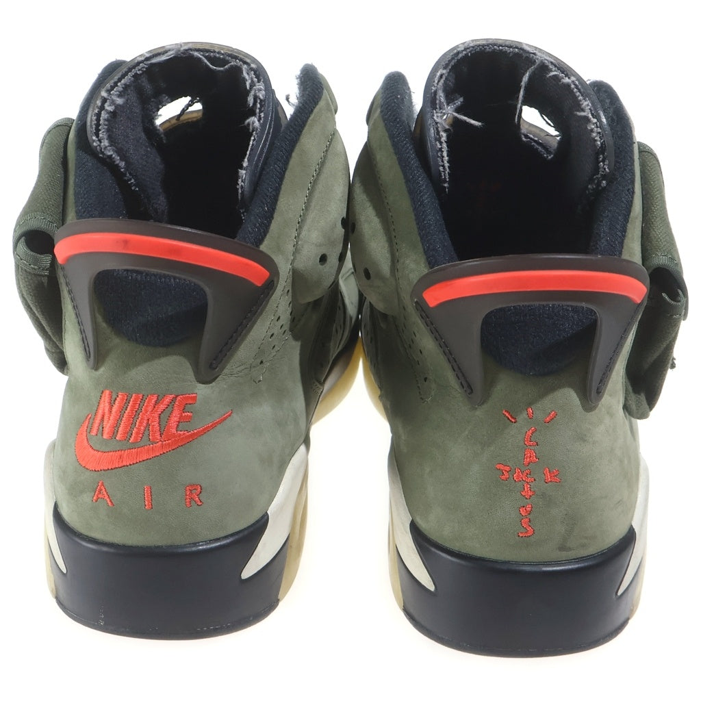 NIKE(ナイキ) ×TRAVIS SCOTT AIR JORDAN 6 RETRO SP CN1084-200 トラヴィス スコット エアジョーダン6 ハイカットスニーカー US9/27.0cm カーキ