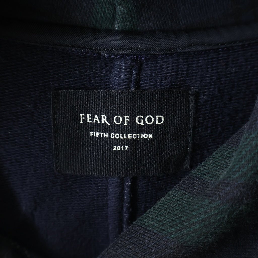 FEAR OF GOD(フィアオブゴッド) FIFTH COLLECTION 5thコレクション タータンチェック プルオーバーパーカー グリーン 5C17FTP