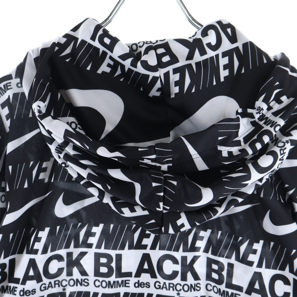 BLACK COMME des GARCONS(ブラックコムデギャルソン) 19AW ×NIKE LOGO ZIP PARKA ×ナイキ ロゴジップパーカー ブラック 1D-T107