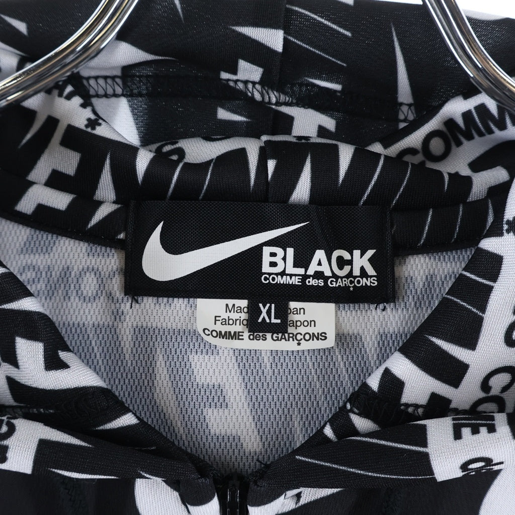 BLACK COMME des GARCONS(ブラックコムデギャルソン) 19AW ×NIKE LOGO ZIP PARKA ×ナイキ ロゴジップパーカー ブラック 1D-T107