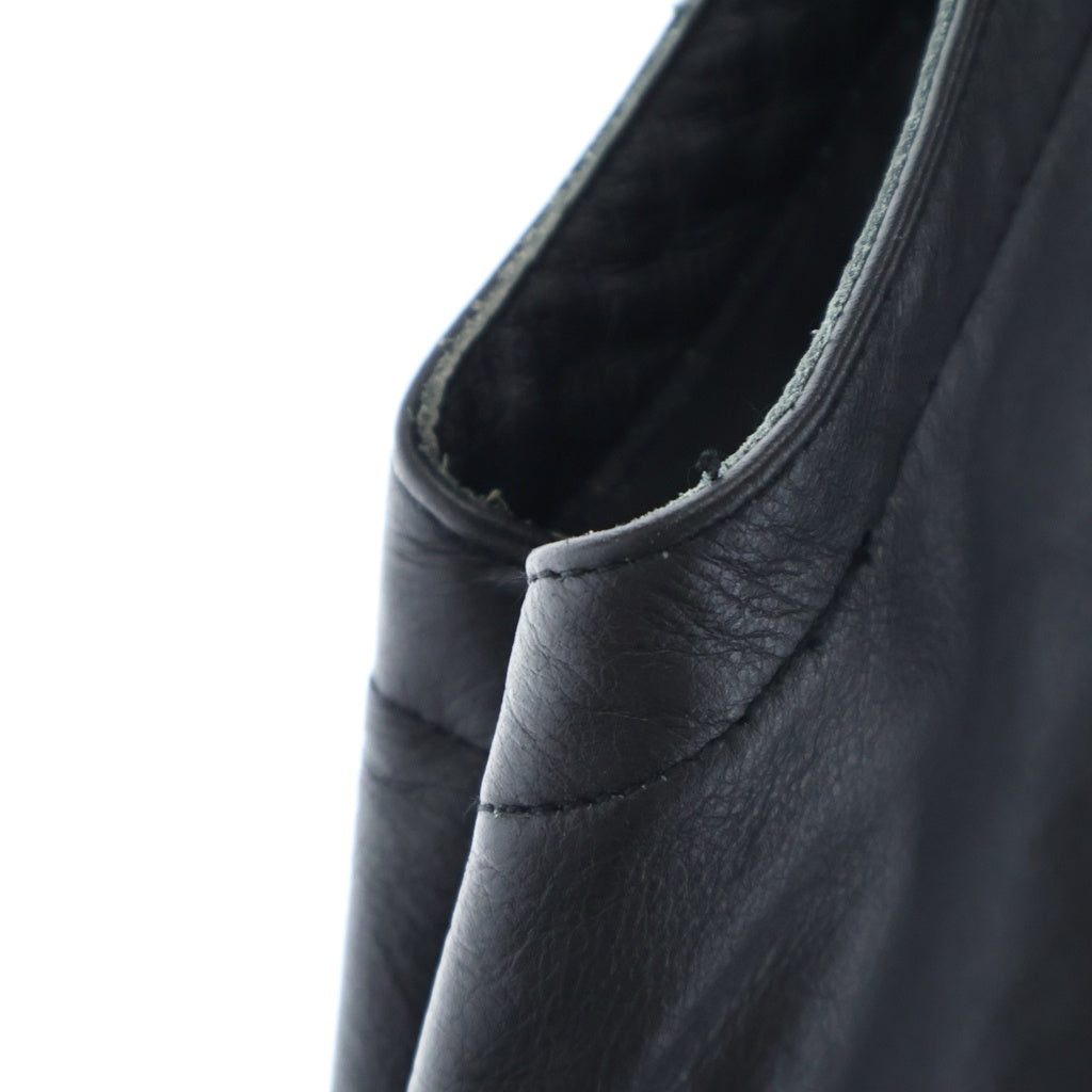 SCHOTT(ショット) BUFFALO LEATHER OVERALL バッファローレザーオーバーオール 3111040 ブラック