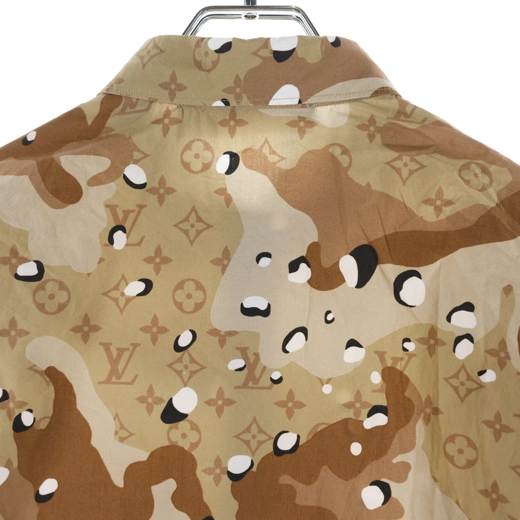 LOUIS VUITTON(ルイヴィトン) 20SS カモDNAオセアンモノグラム長袖シャツ ブラウン RM201M TKJ HIS07W