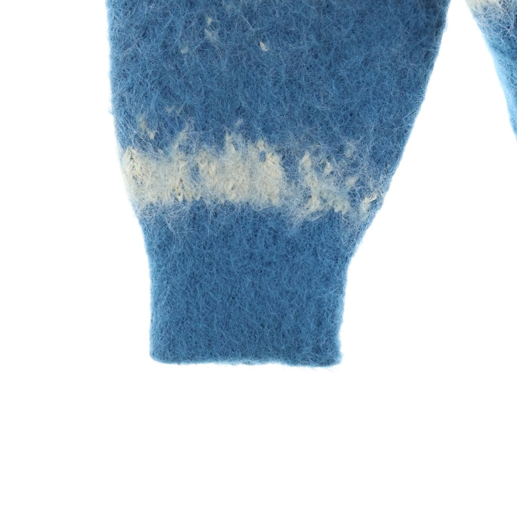 SEVESKIG(セヴシグ) 24AW Fading Leopard Knit レオパードニットカーディガン KN-SV-NYA-1002 ブルー