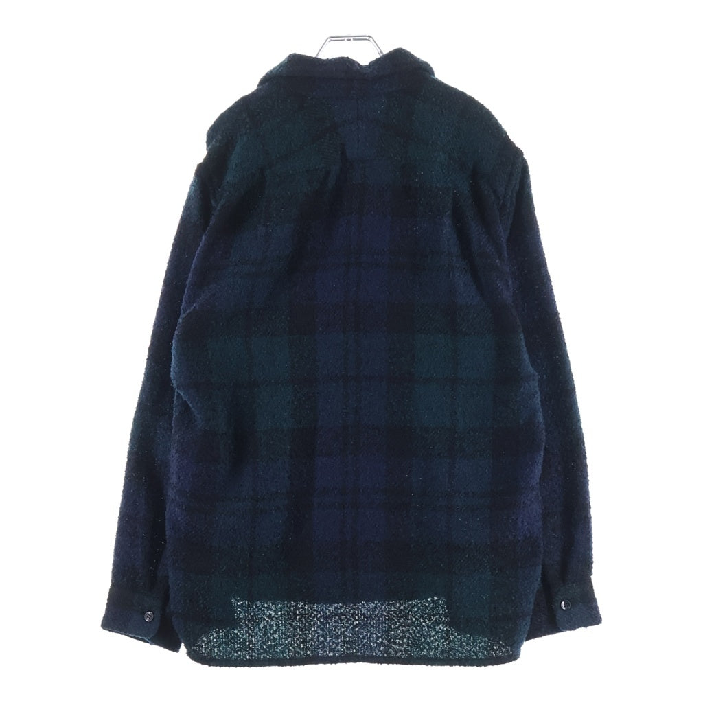 PENDLETON(ペンドルトン) ×BILL WALL LEATHER ×BEAMS チェック柄長袖シャツ ネイビー/グリーン 4475-7206