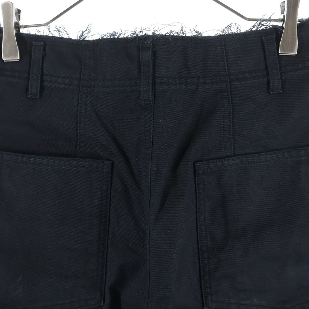 COMME des GARCONS HOMME(コムデギャルソンオム) ウエストカットオフパンツ ワイドパンツ HP-P021 ブラック