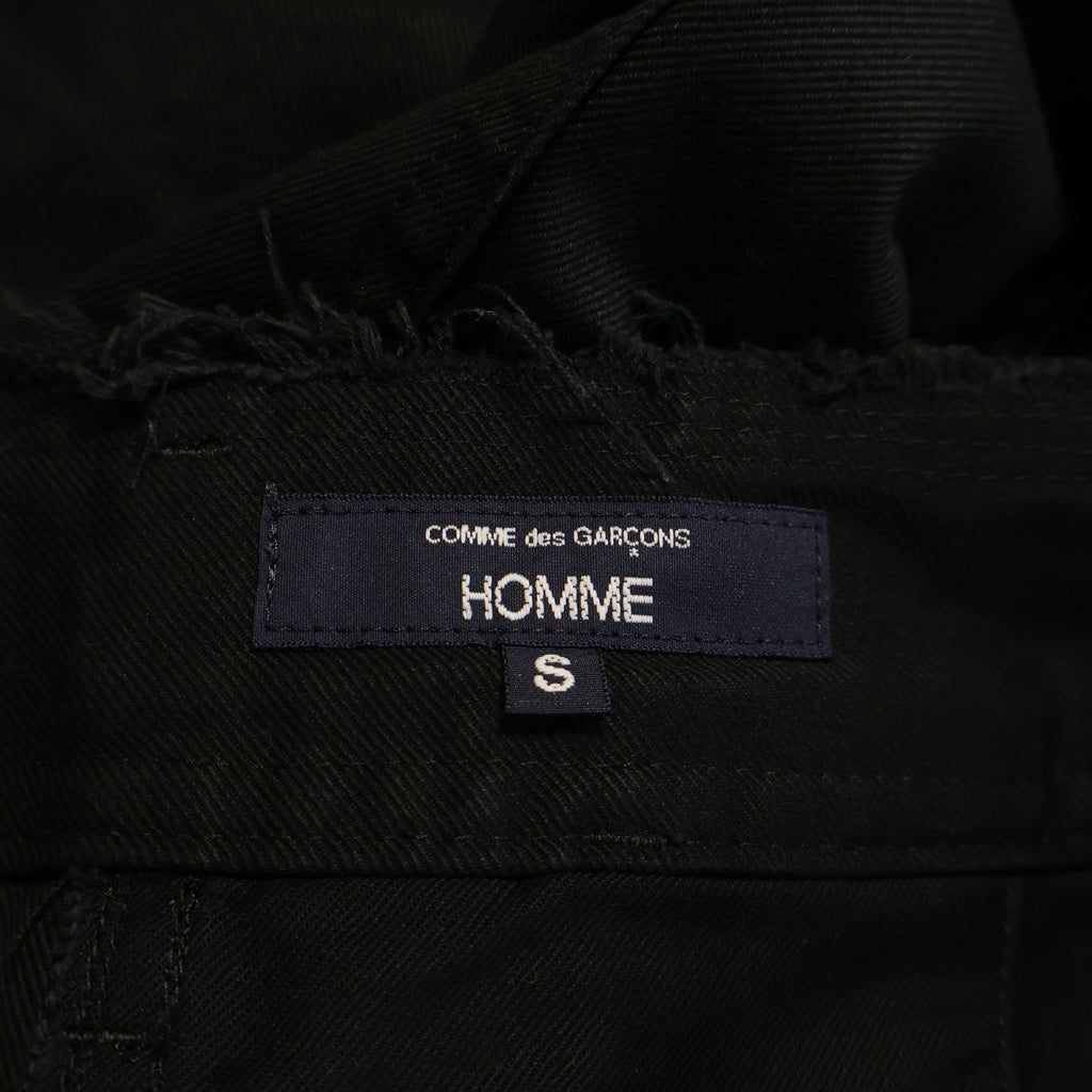 COMME des GARCONS HOMME(コムデギャルソンオム) ウエストカットオフパンツ ワイドパンツ HP-P021 ブラック