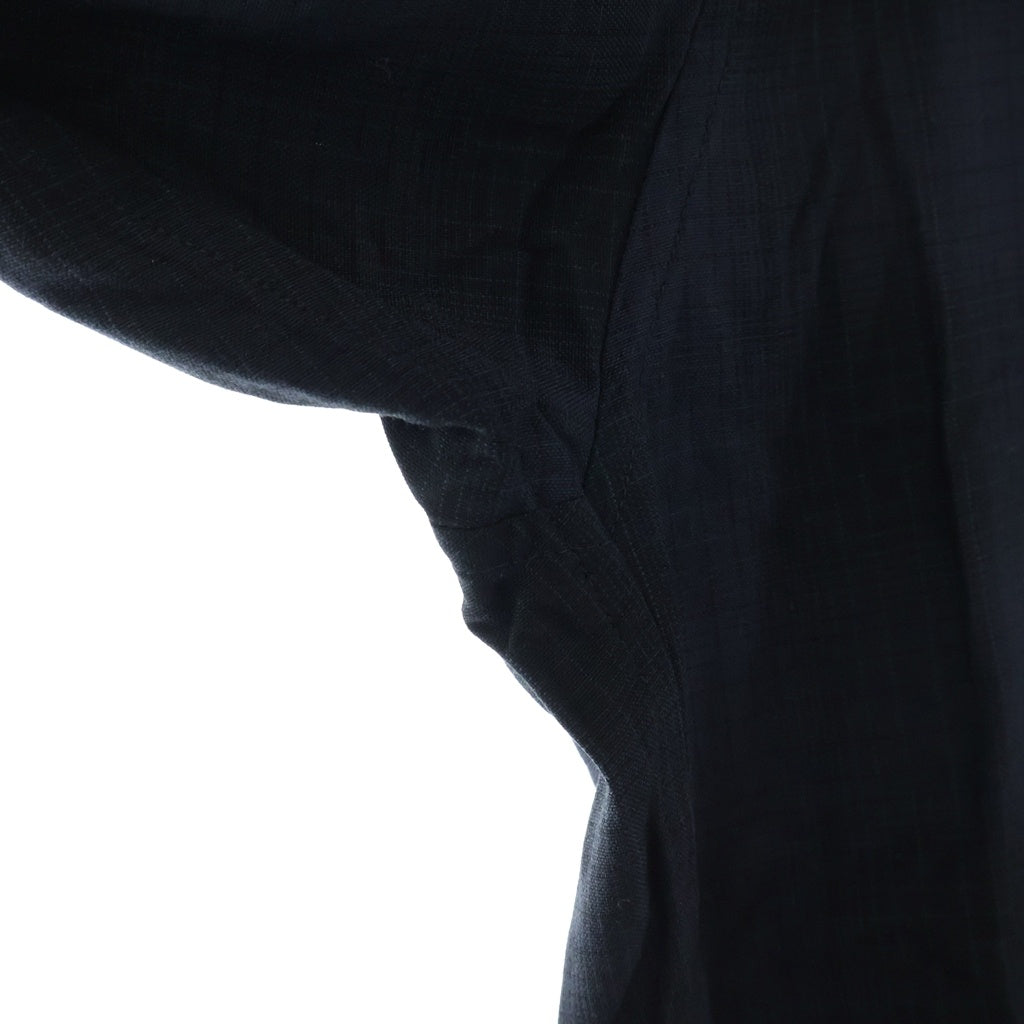 N.HOOLYWOOD(エヌハリウッド) 21AW OPEN COLLAR SHIRT オープンカラーオンブレチェックシャツ 長袖シャツ 2212-SH06-010 ブラック