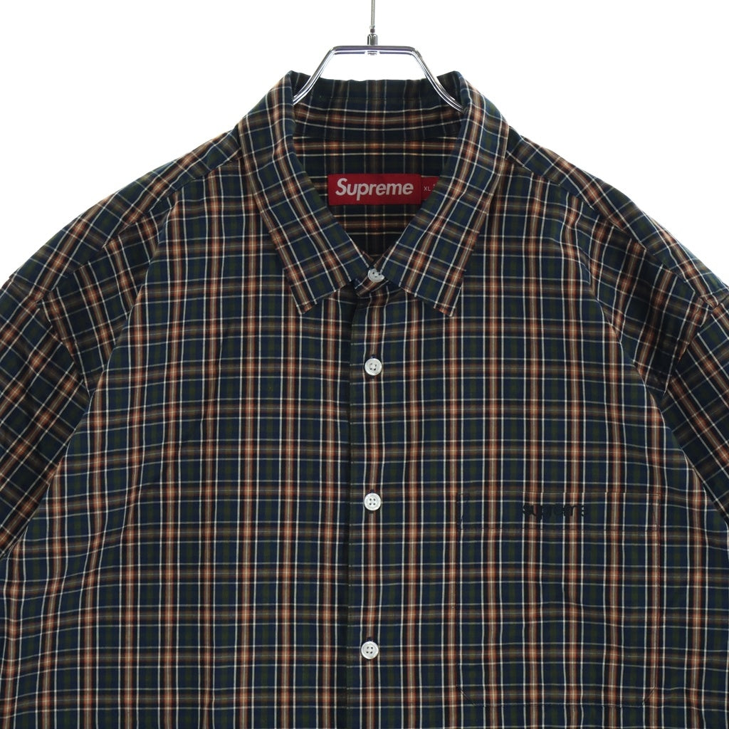 SUPREME(シュプリーム) 26SS 2Mini Plaid Shirt 半袖シャツ ボーダー マルチカラー