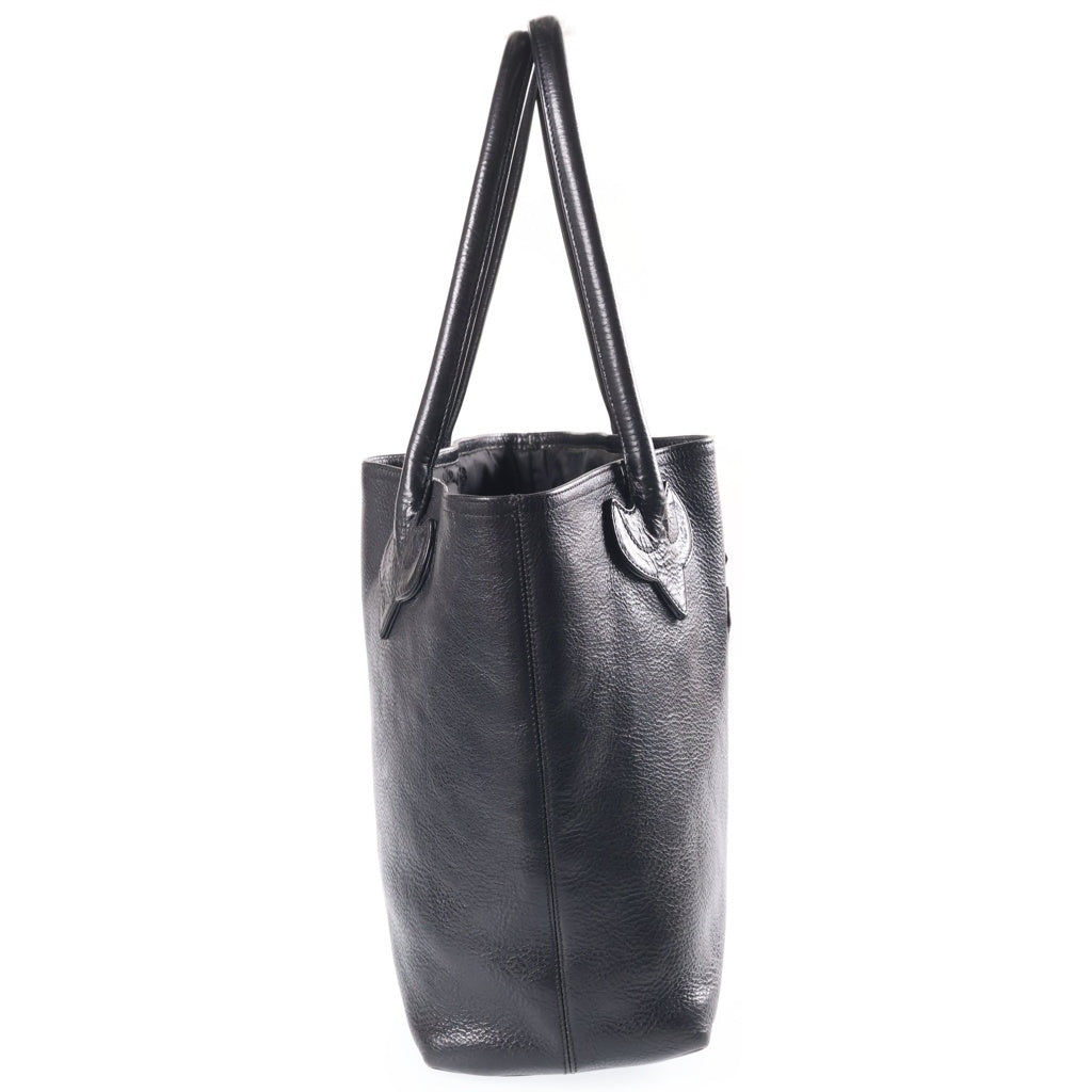 CHROME HEARTS(クロムハーツ) TOTE FS トート クロスパッチ レザートートバッグ ブラック