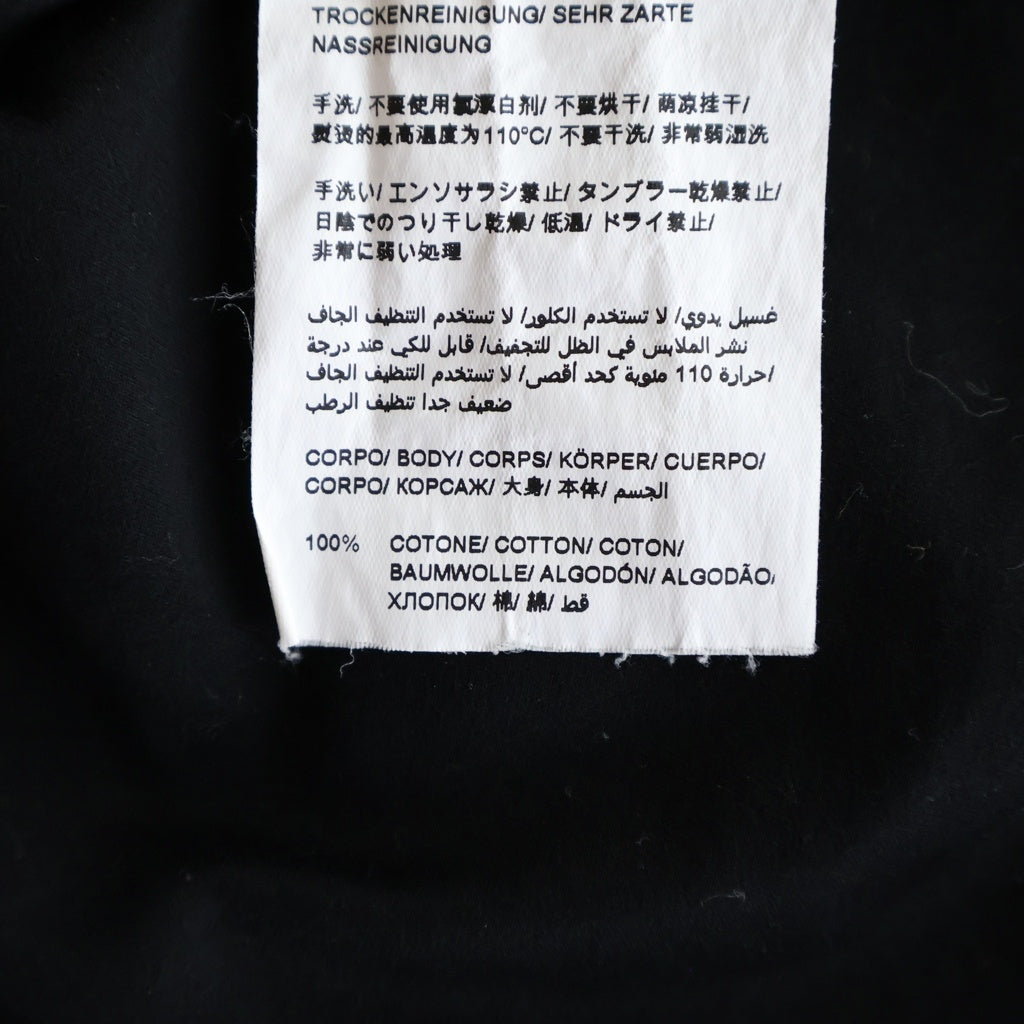 TATRAS(タトラス) NUNKI フロントロゴ刺繍 クルーネック 半袖Tシャツカットソー ブラック MTAT24S8193-M