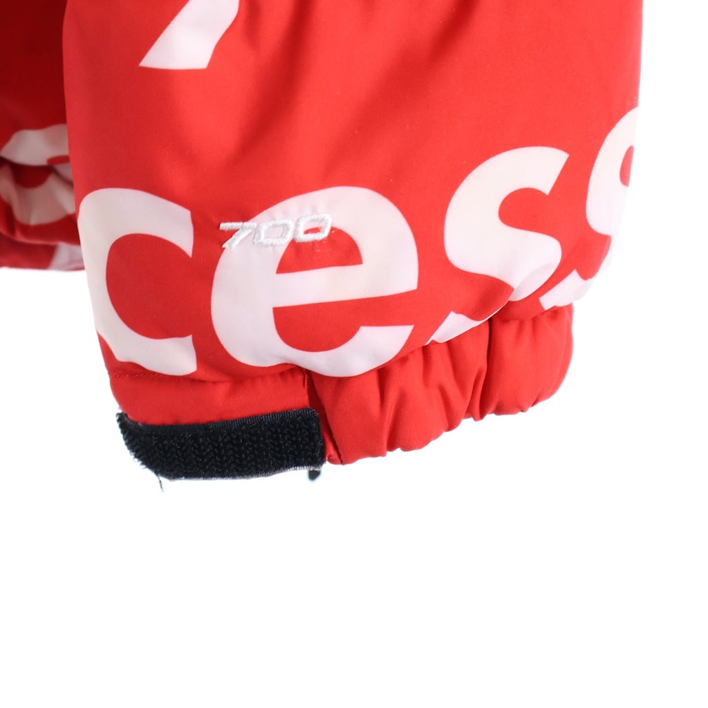 SUPREME(シュプリーム) 15AW×THE NORTH FACE BY ANY MEANS NUPTSE JACKET ザノースフェイス エニーミーンズ 文字 ヌプシダウンジャケット レッド ND51551I