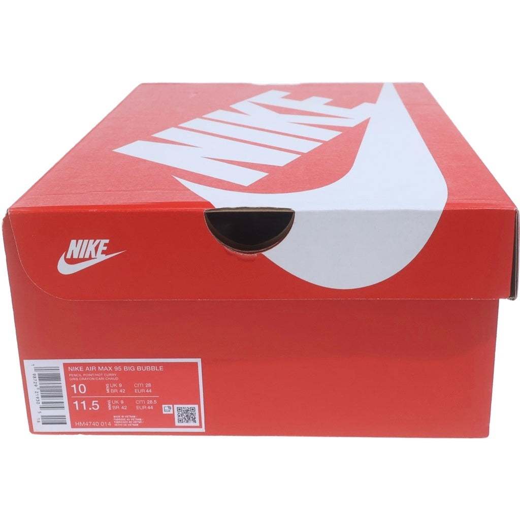 NIKE(ナイキ) AIR MAX 95 BIG BUBBLE OG HOT CURRY エアマックス ビッグバブル ホットカリー ローカットスニーカー グレー US10/28cm HM4740-014