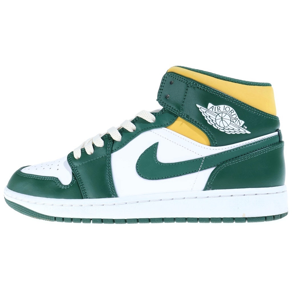 NIKE(ナイキ) AIR JORDAN 1 MID SEATTLE SUPERSONICS エアジョーダン1 ミッド シアトル スーパーソニックス ホワイト/グリーン 28.0cm 554724-371