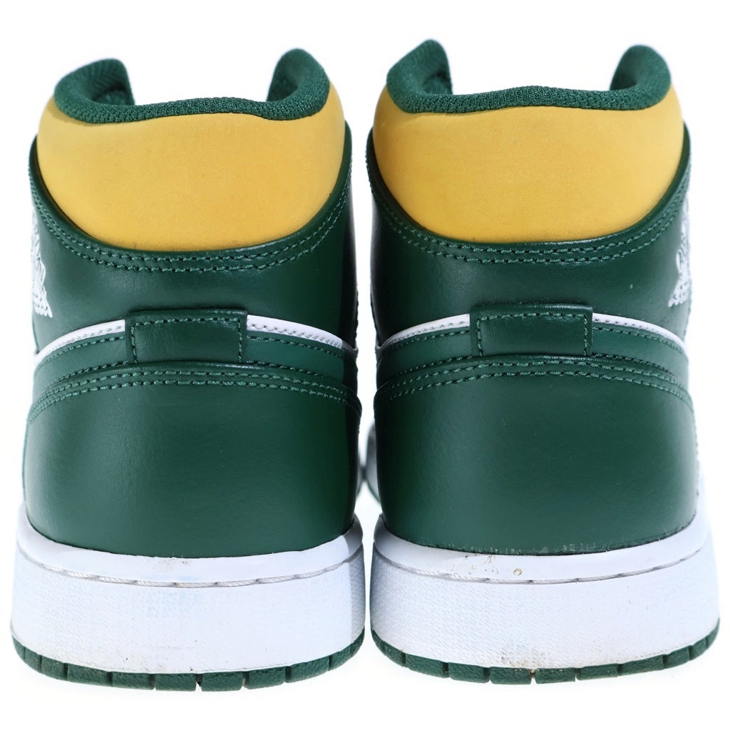 NIKE(ナイキ) AIR JORDAN 1 MID SEATTLE SUPERSONICS エアジョーダン1 ミッド シアトル スーパーソニックス ホワイト/グリーン 28.0cm 554724-371