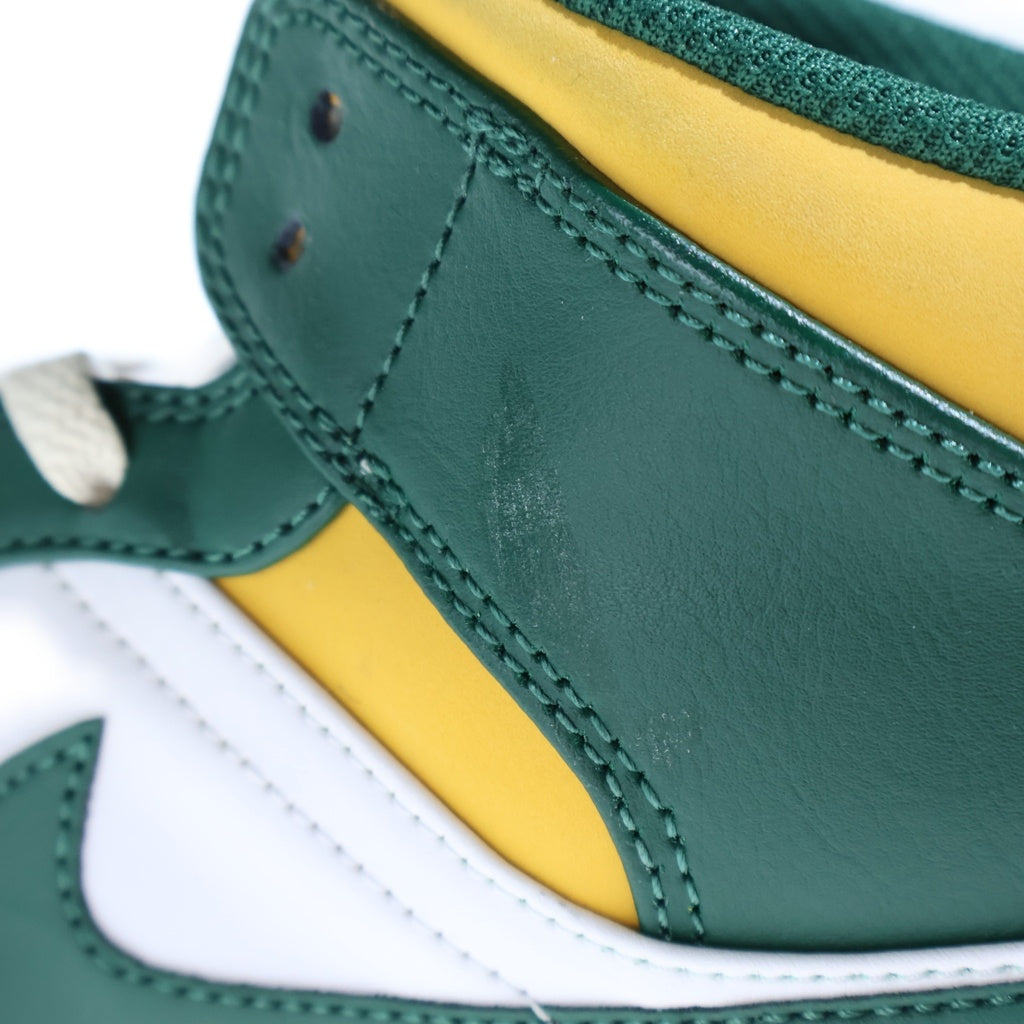 NIKE(ナイキ) AIR JORDAN 1 MID SEATTLE SUPERSONICS エアジョーダン1 ミッド シアトル スーパーソニックス ホワイト/グリーン 28.0cm 554724-371
