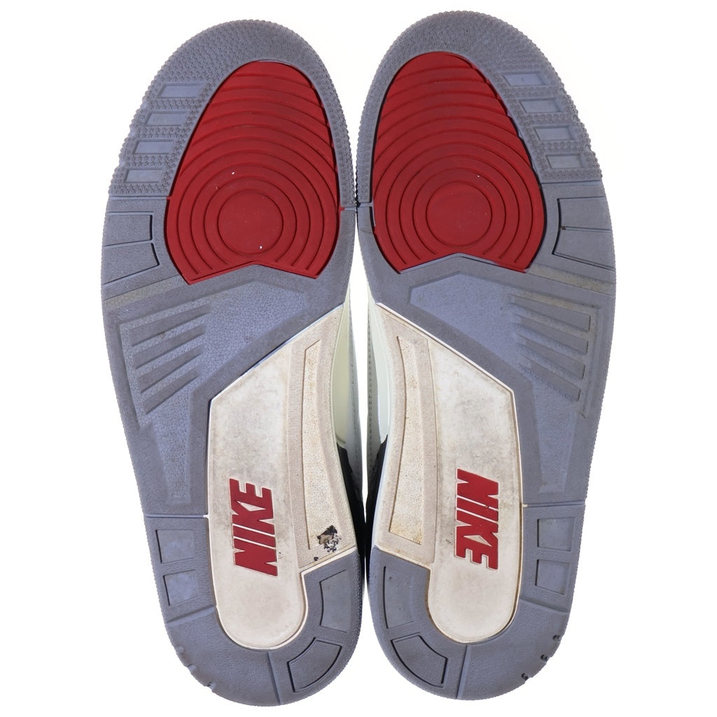 NIKE(ナイキ) AIR JORDAN 3 RETRO エアジョーダン3 レトロ ハイカットスニーカー 28.0cm ホワイト/グレー 136064-105