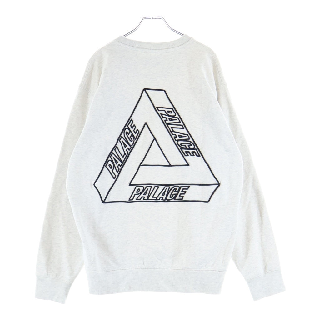 Palace Skateboards(パレススケートボーズ) OUTLINER MIT DESIGNER CREW コットン スウェットトレーナー グレー
