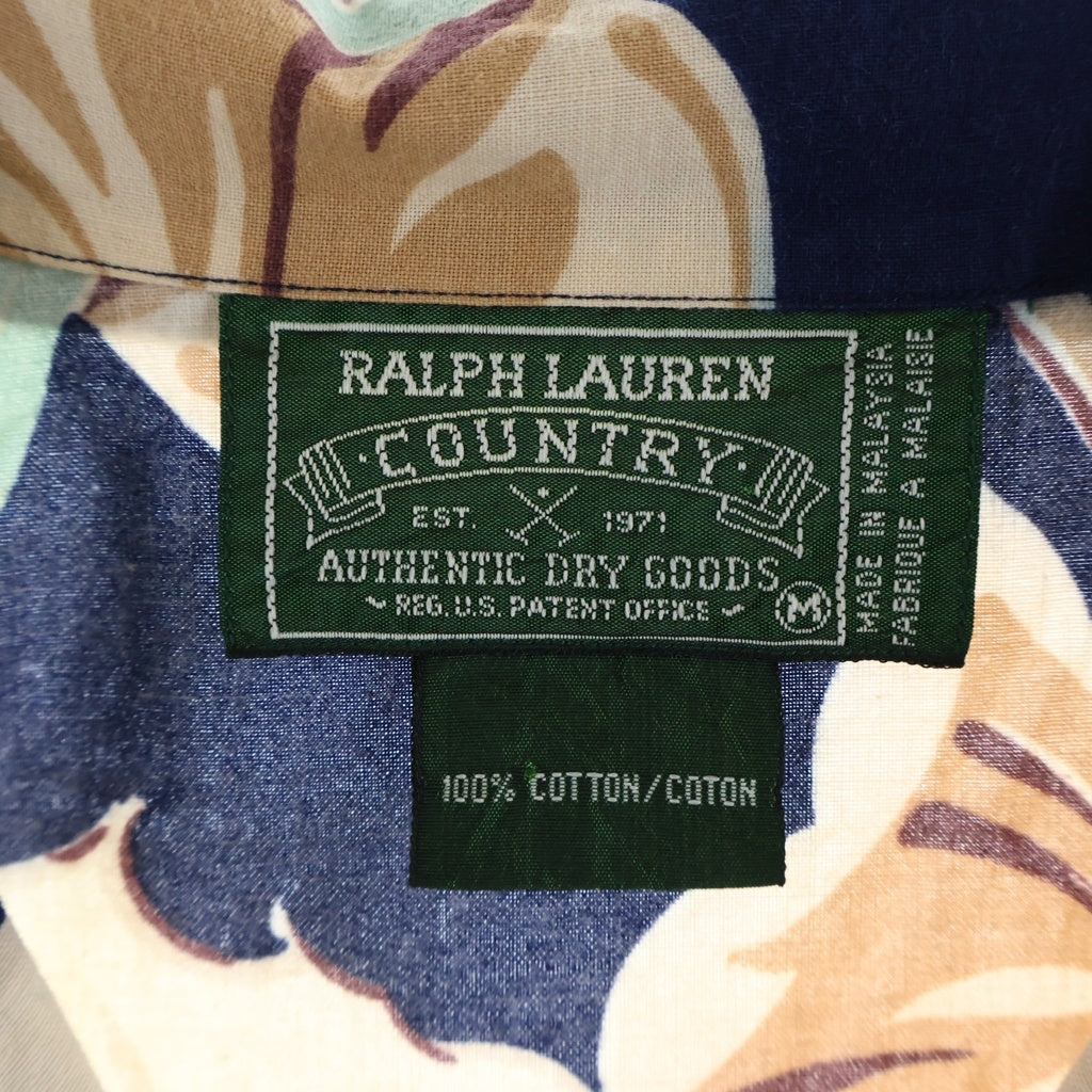 POLO RALPH LAUREN(ポロラルフローレン) 90S フローラル コットン アロハシャツ 総柄